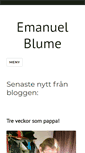 Mobile Screenshot of emanuelblume.se